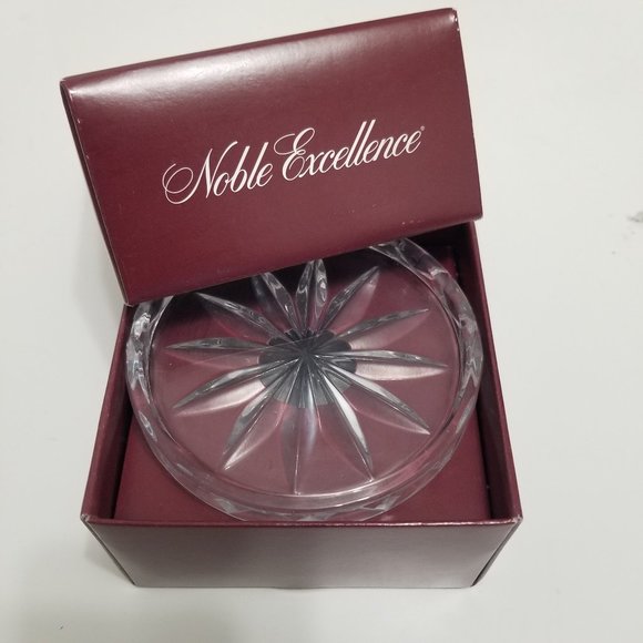 Noble Excellence 24% Lead Crystal Coasters - Picture 1 of 7